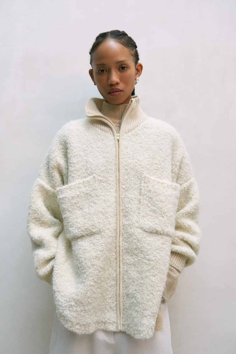 Wool & Mohair Jacket Natural