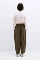 Corduroy Baggy Pants Moss