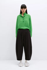 Wool Curved Pants Java