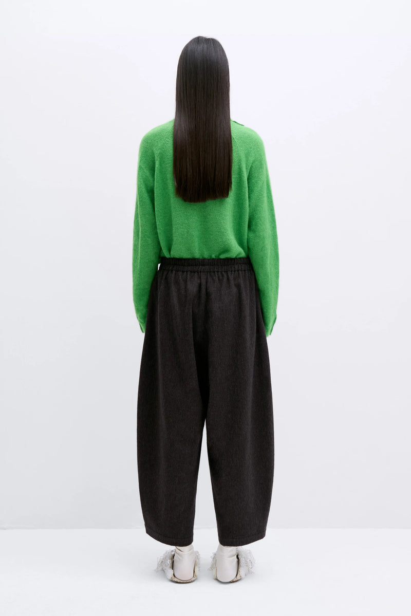 Wool Curved Pants Java