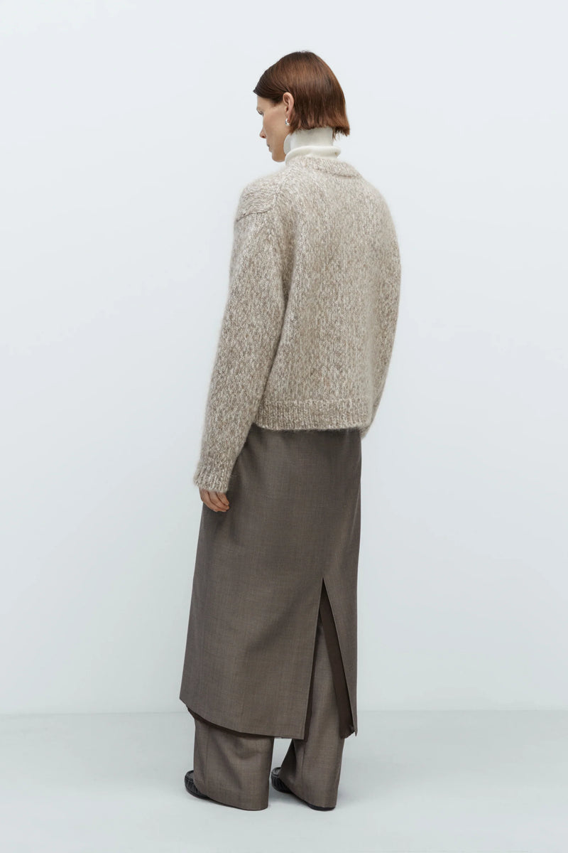 Chunky Sweater Beige Melange