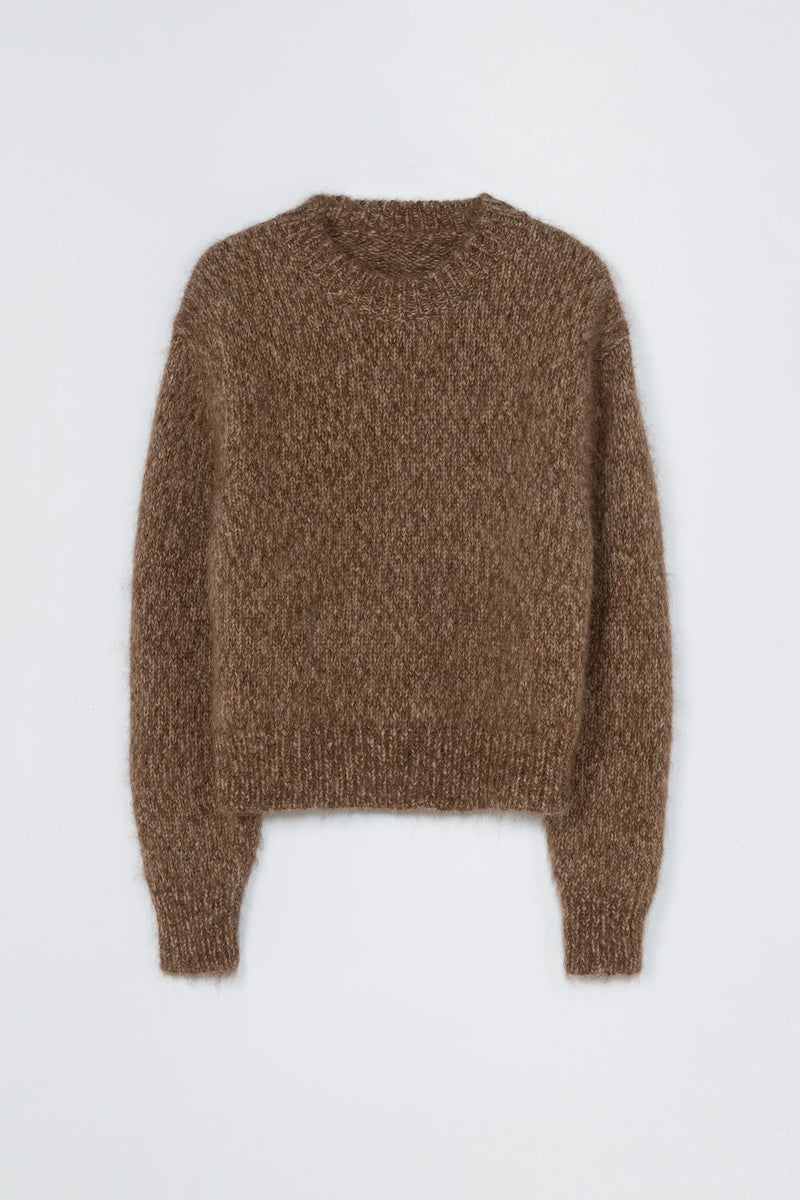 Chunky Sweater Brown Melange