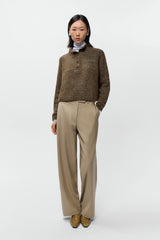 Melange Polo Sweater