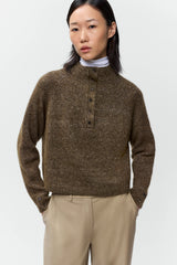 Melange Polo Sweater