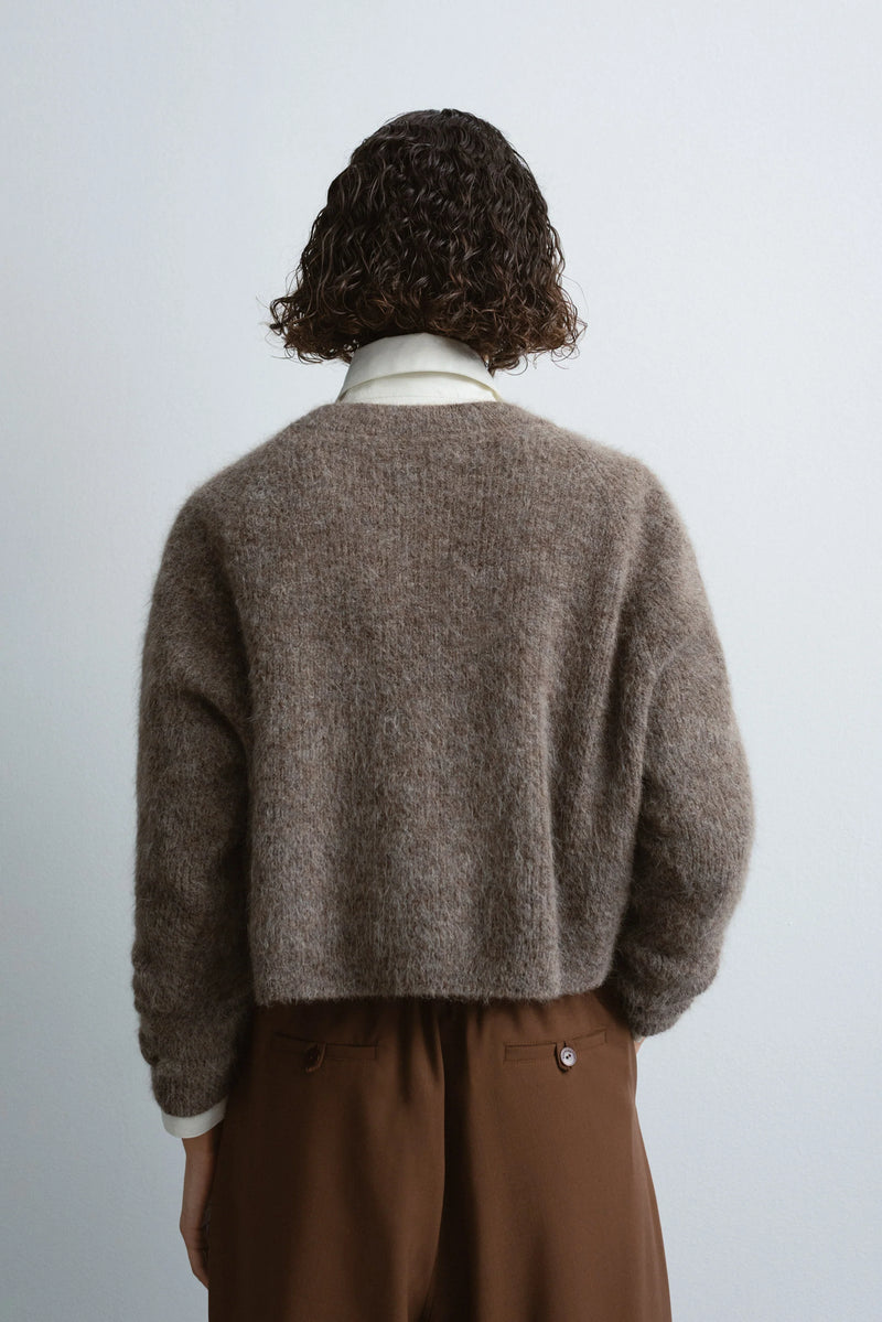 Suri Long-Sleeve Sweater Taupe