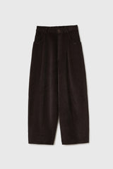 Corduroy Baggy Pants Brown