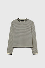 Cotton Striped Long Sleeve T-shirt