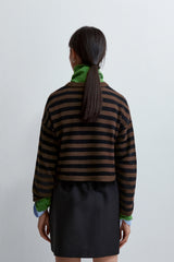 Merino Wool Striped Cardigan