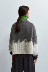 Silk & Mohair Texture Sweater