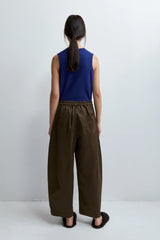 Satin Curved Pant Alga