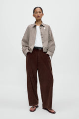 Corduroy Baggy Pants Brown