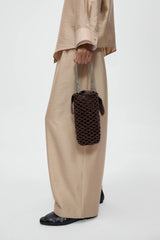 Handmade Wooden Beaded Bag