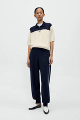 Organic Cotton Sporty Pants Navy