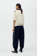 Organic Cotton Sporty Pants Navy