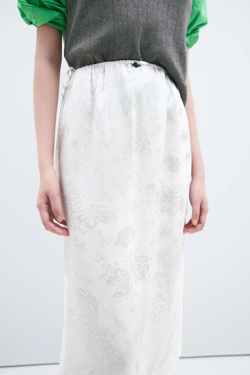 Flower Jacquard Skirt