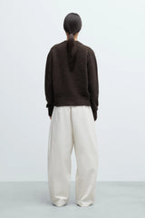 Baby Alpaca Cardigan Brown