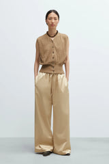 Flecked Cotton Waistcoat Copal