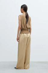 Flecked Cotton Waistcoat Copal