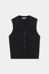 Silk & Wool Flecked Waistcoat