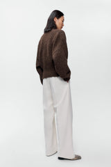 Speckled V-Neck Sweater