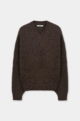 Speckled V-Neck Sweater