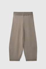 Cotton Knitted Pants Taupe