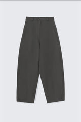 Cotton & Linen Curved Pant Graphite
