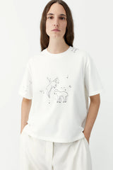Embroidered Cotton T-Shirt