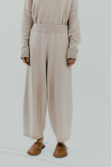 Cotton Knit Pants Sesame