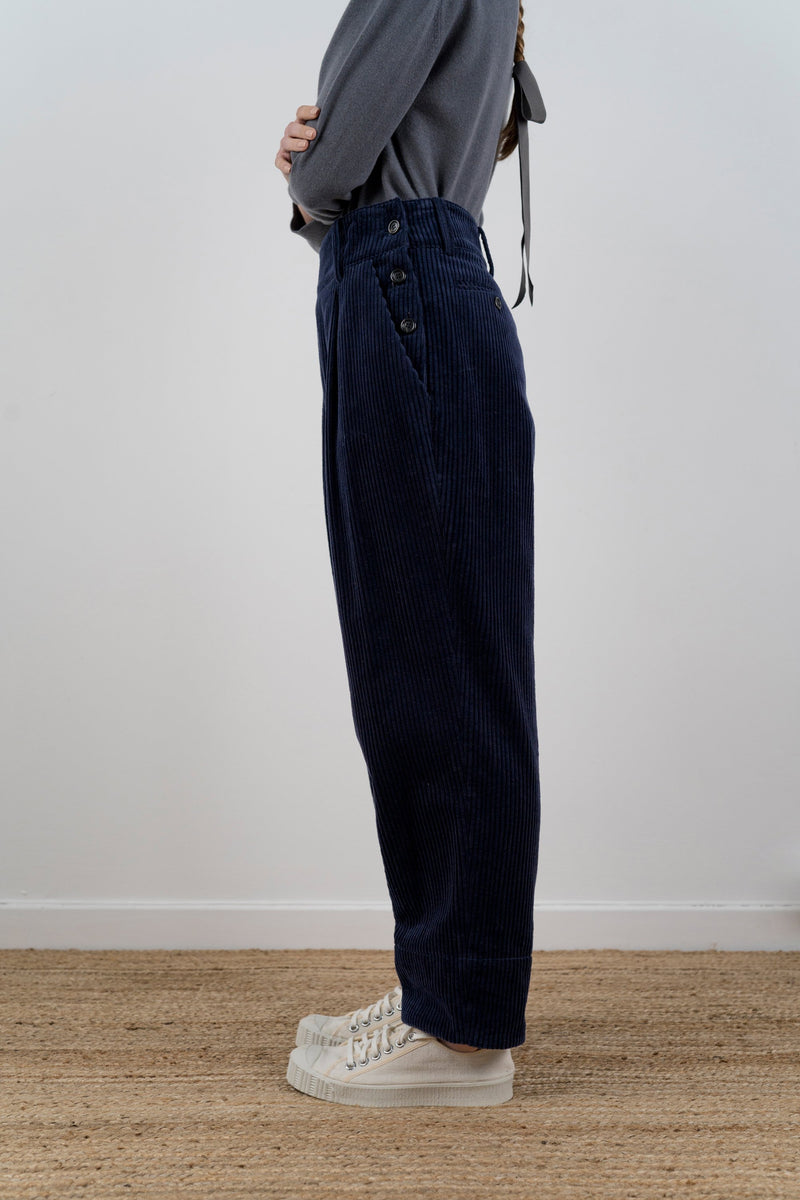 Reed Cord Trousers Navy