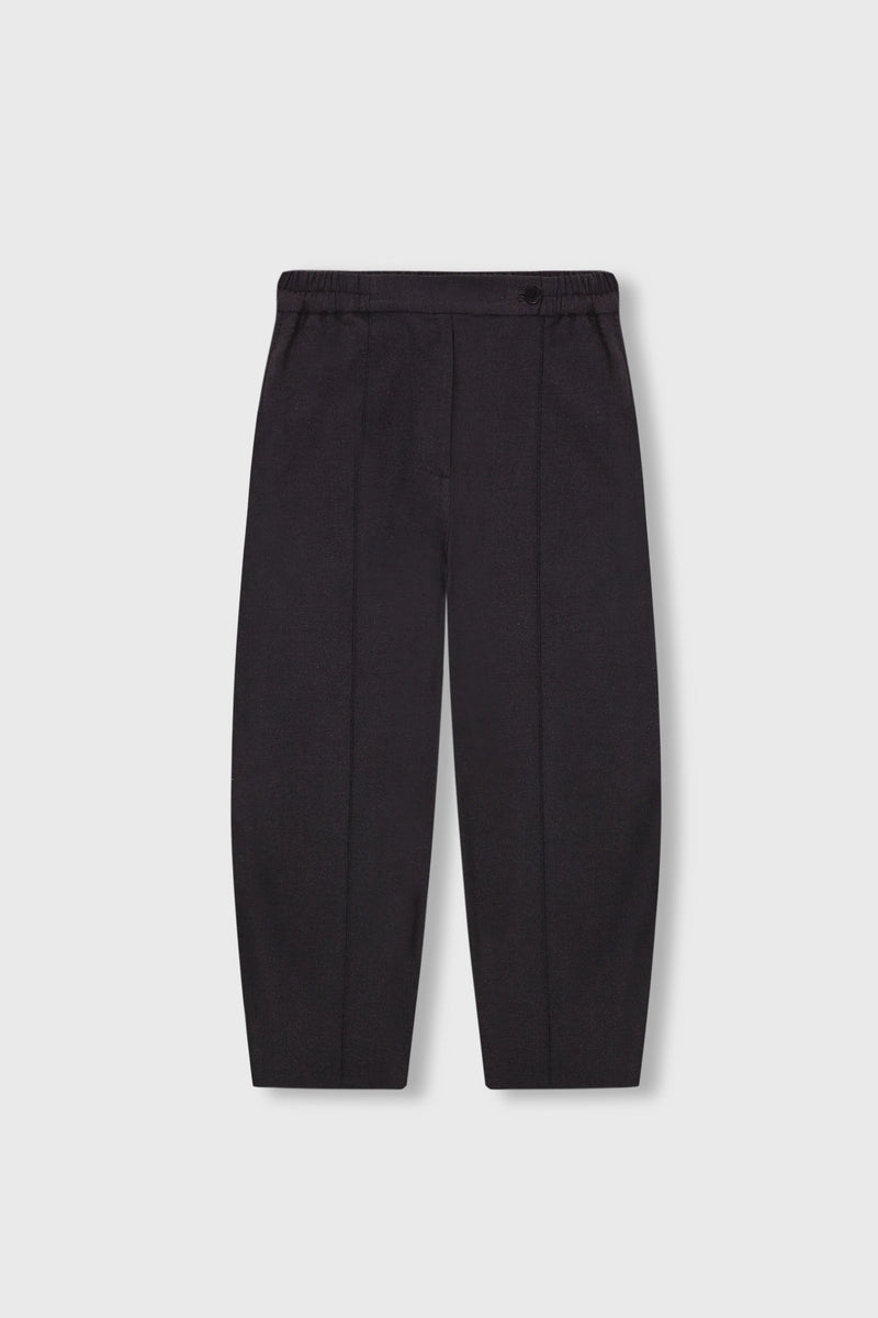 Frontal Seam Curved Pants Anthracite