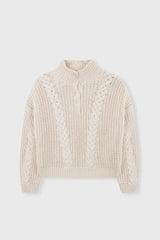 Cable Knit Sweater Natural